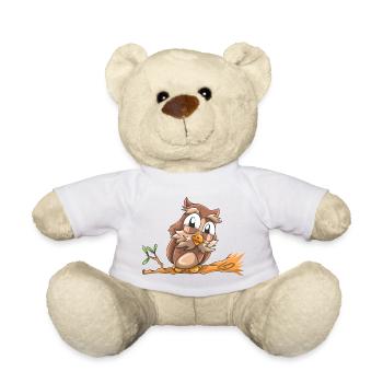 rire Chouette - Nounours - blanc - Devant