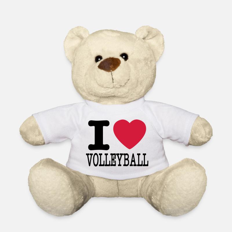 ich liebe Volleyball / ich liebe Volleyballhemd - Teddy - Weiß