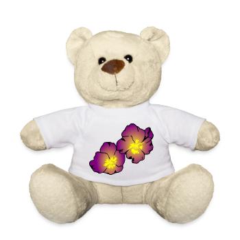 flowers flowers spring garden garden - Teddy Bear - white - Front
