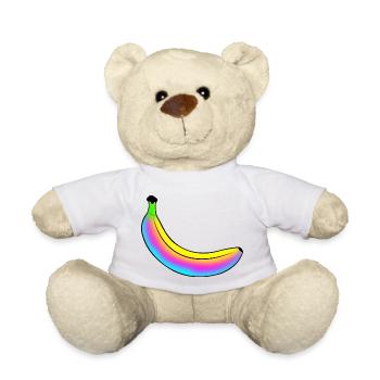 Neon-Banane - Teddy - Weiß - Vorne