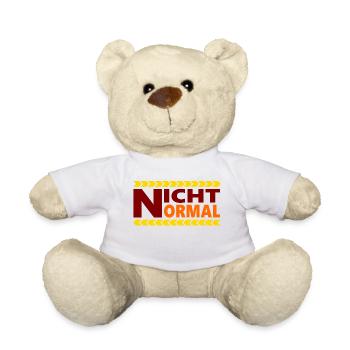 Spruch, nicht normal, lustig, cool - Teddy - Weiß - Vorne