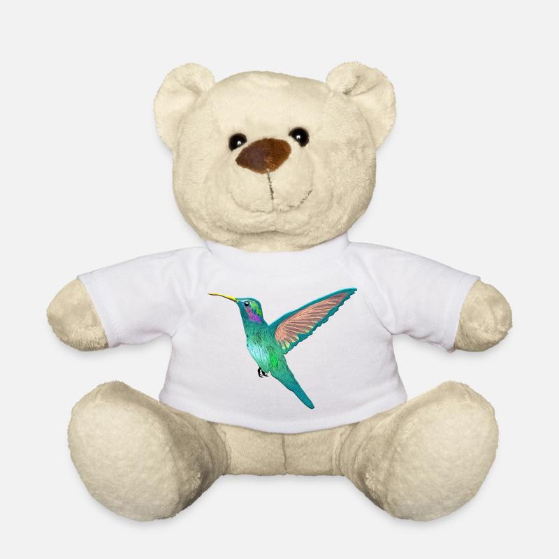 Kolibri Kleinster Vogel der Welt Bienenelfe Nektar - Teddy - Weiß