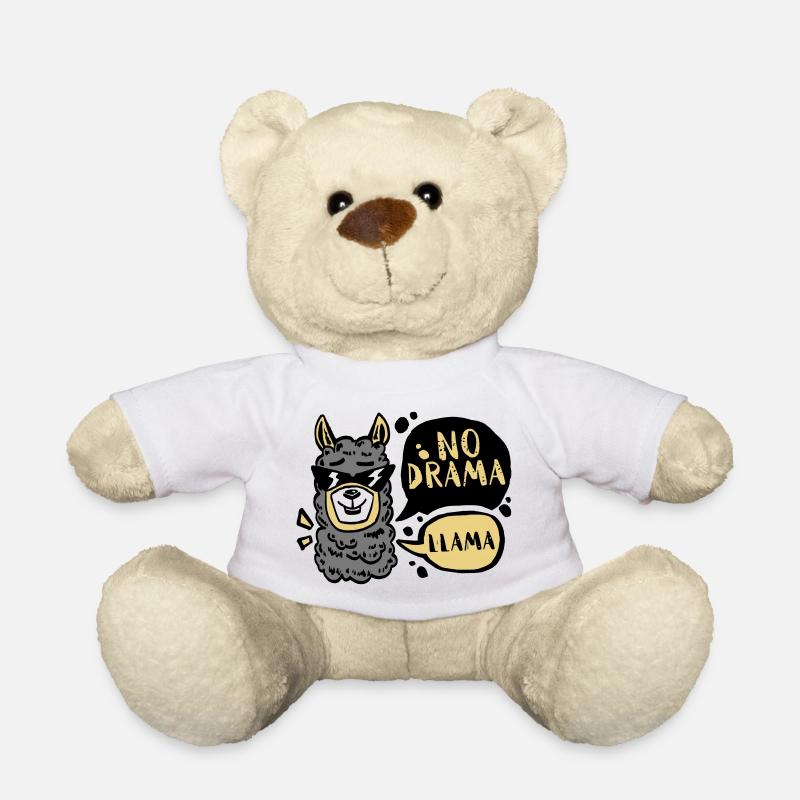 NO DRAMA - LLAMA - Teddy - Weiß
