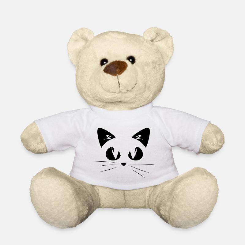 NOIR ANGRY CAT 2 - ANGRY CAT NOIR 2 - Nounours - blanc