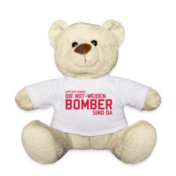 Die rot-weißen Bomber - Teddy - Weiß - Vorne