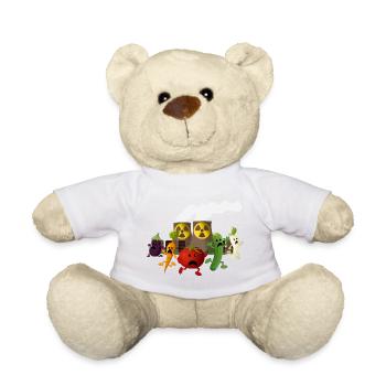 Nuclear Veggies - Teddy Bear - white - Front