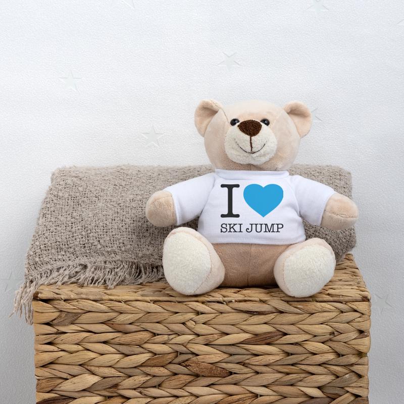 I LOVE SKI JUMP Ski Jumping Teddy Bear
