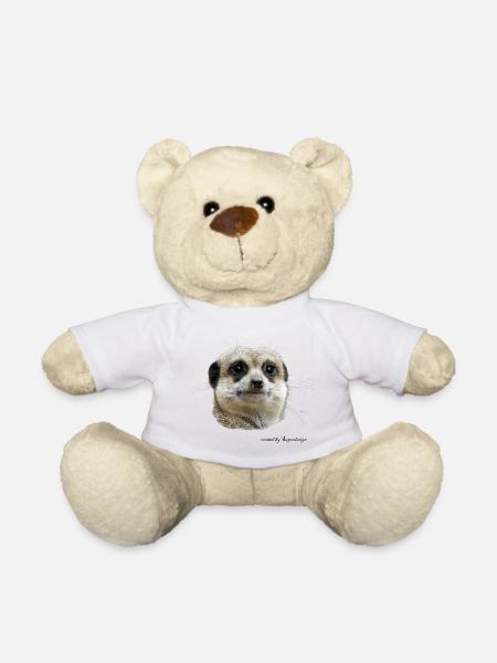 Erdmännchen - Teddy - Weiß