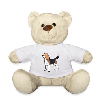 Beagle, Hund, Rasse, Zeichnung, Comic, Hunderasse - Teddy - Weiß - Vorne