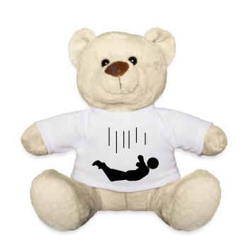 falling - Teddy Bear - white - Front