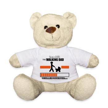 bientôt the walking dad,geek,humour - Nounours - blanc - Devant