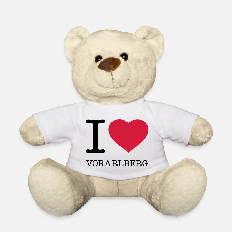 I LOVE VORARLBERG Austria Österreich - Teddy - Weiß