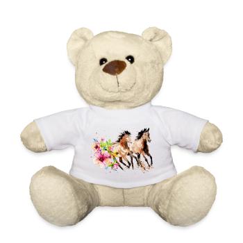Aquarell Pferd - Teddy - Weiß - Vorne