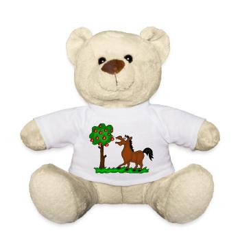 pferd baum - Teddy - Weiß - Vorne