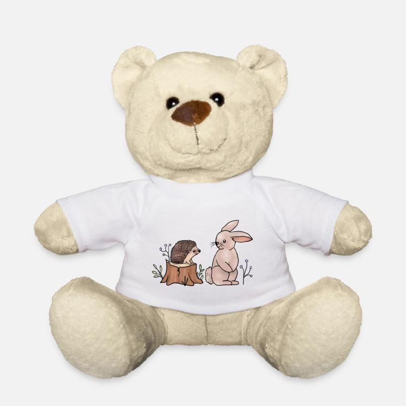 Hase und Igel.png - Teddy - Weiß