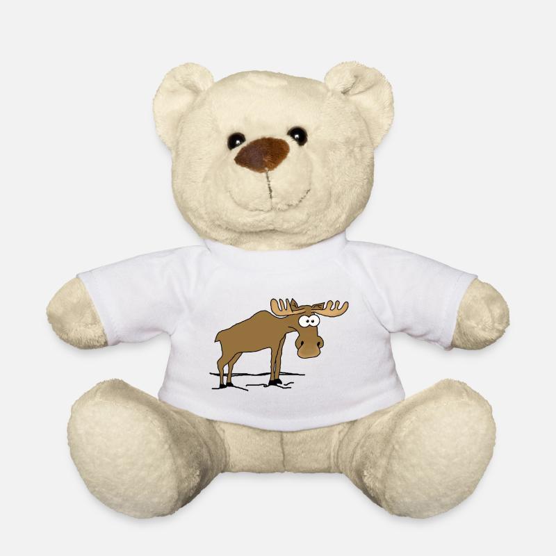 Elch - Teddy - Weiß