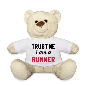 Course à Pied / Running / Jogging / Coureur - Nounours - blanc - Devant