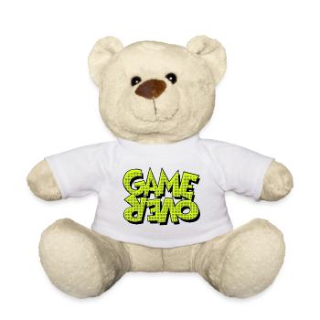 Game Over Retro-Pixel-Design - Teddy - Weiß - Vorne