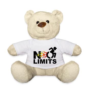 Aucune limite pour cet utilisateur de fauteuil roulant # - Nounours - blanc - Devant