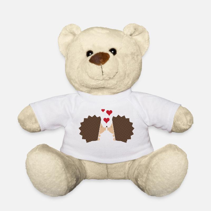 Igel und Liebe - Teddy - Weiß
