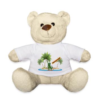 Islands Tropical TRAAAAAAAX - Teddy Bear - white - Front