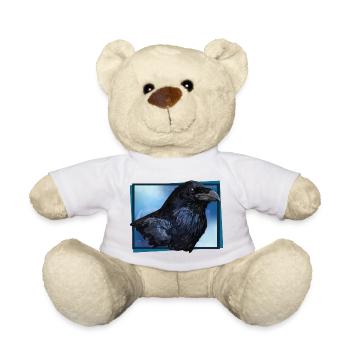 Raven - Teddy Bear - white - Front