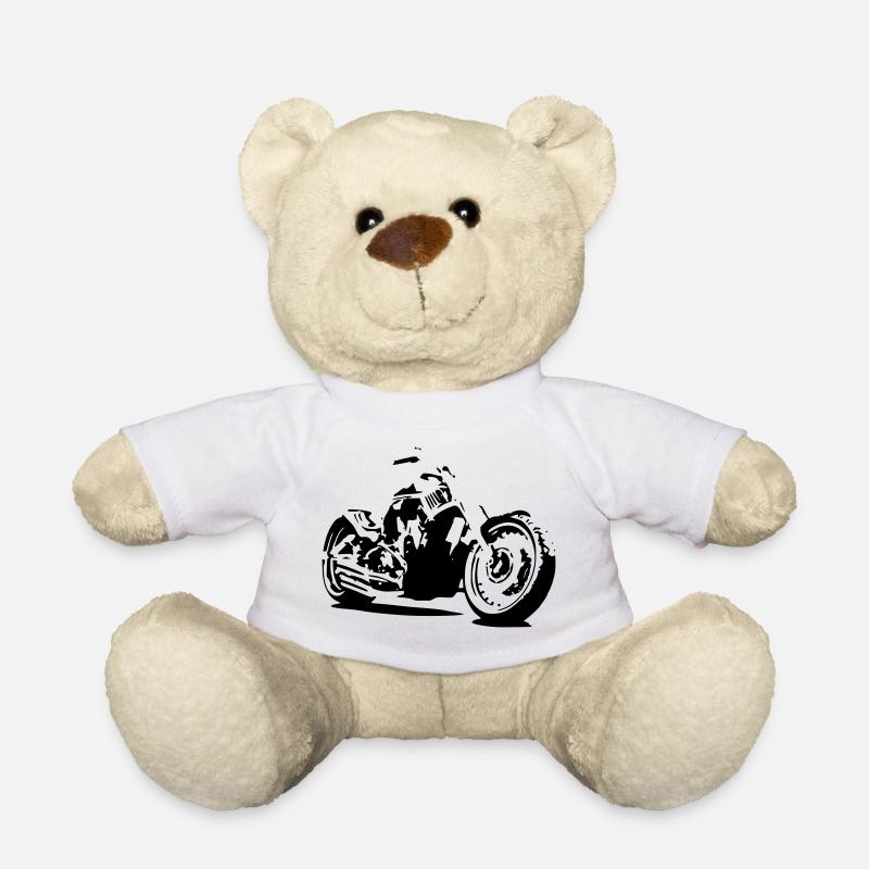Motorcycle Chopper - Teddy - Weiß