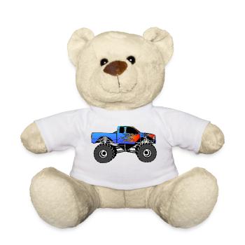 Monster truck - Teddy Bear - white - Front