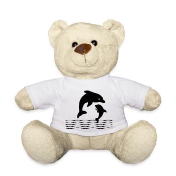 Dolphin dolphin - Teddy Bear - white - Front