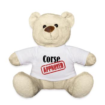 T-shirt Corsica Approved - Teddy Bear - white - Front