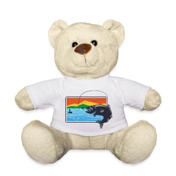 Cooles Outdoor Fly Fishing Traum Angel Geschenk - Teddy - Weiß - Vorne