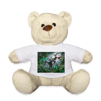 Deer God Forest Spirit Magic - Teddy Bear - white - Front