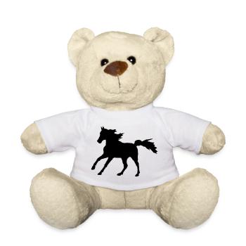 Pferd Vollblutaraber Galopp, edler Asil Araber - Teddy - Weiß - Vorne