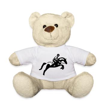 Springreiten Springpferd, Vielseitigkeitsreiter - Teddy - Weiß - Vorne