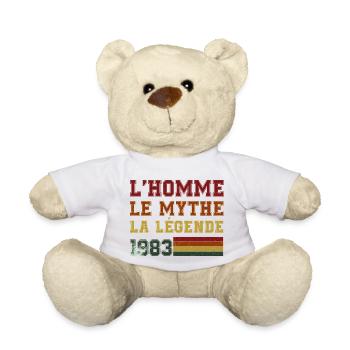 L'homme le mythe la légende 1983 - Nounours - blanc - Devant