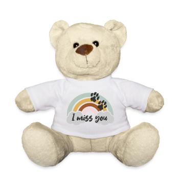 i miss you - Teddy Bear - white - Front