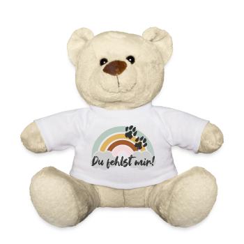 Tu me manques ! - Nounours - blanc - Devant