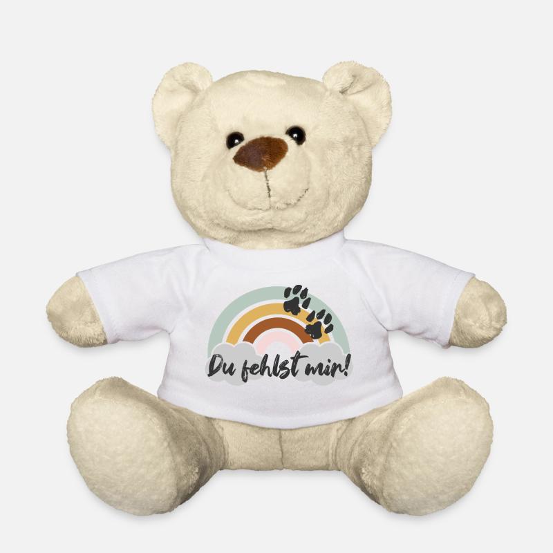 Du fehlst mir! - Teddy - Weiß