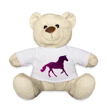 Sternenpferd - Süß Reiten Galaxy Pferd Geschenk - Teddy - Weiß - Vorne