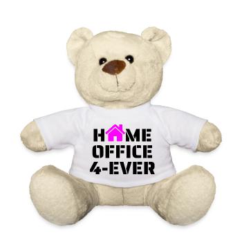 Home Office pink schwarz - Teddy - Weiß - Vorne
