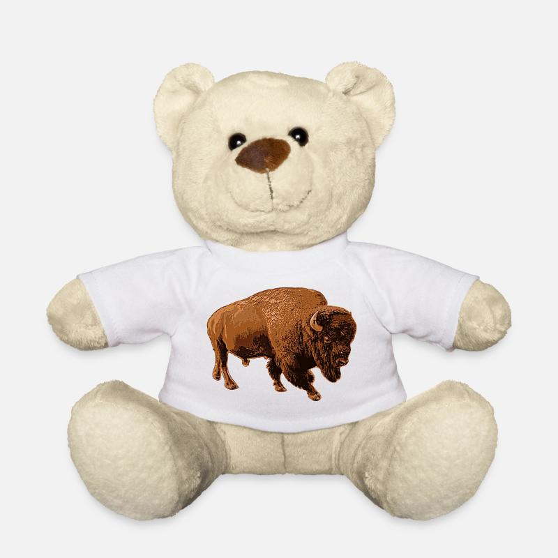 Bison - Nounours - blanc