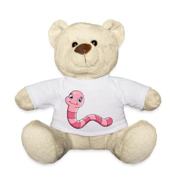 Ver de terre - Nounours - blanc - Devant