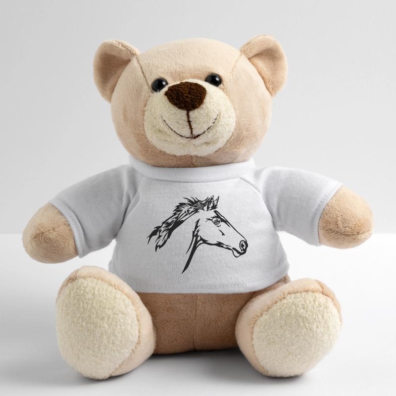 Running Horse Head Teddy Bear