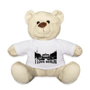 I love Berlin mit BilD - Teddy - Weiß - Vorne