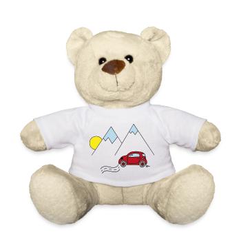Car - Teddy Bear - white - Front