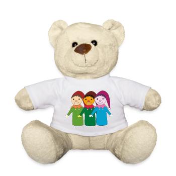 kasper und freunde - Teddy - Weiß - Vorne