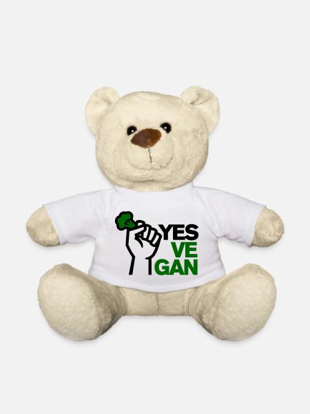 Veganer Vegetarisch Vegan Yes Ve gan Tierliebhaber - Teddy - Weiß