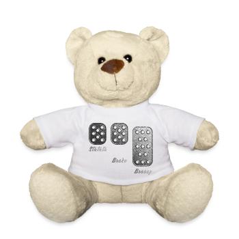 3 Pedals - 1 Love - Teddy - Weiß - Vorne
