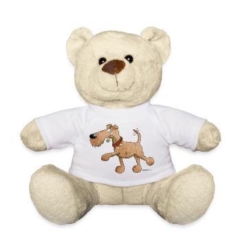 Irish Terrier Dog I Dog breed - Teddy Bear - white - Front