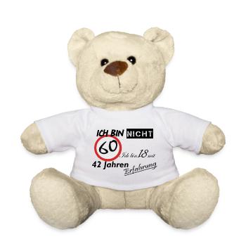 60-Sekunden Timer Design - Teddy - Weiß - Vorne